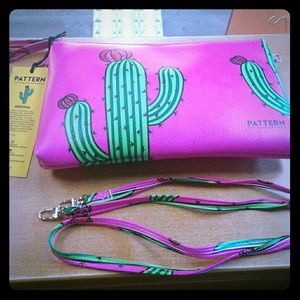 Quirky Cactus, Cruelty Free, Imported Clutch Purse